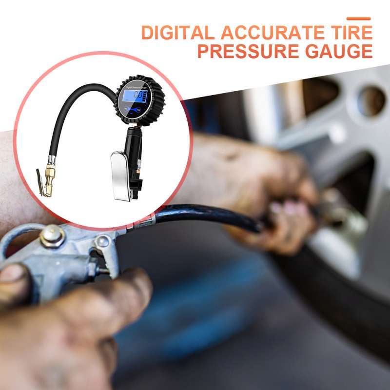 Promo Digital Car Tire Air Pressure Inflator Gauge LED Display Car Tire ...