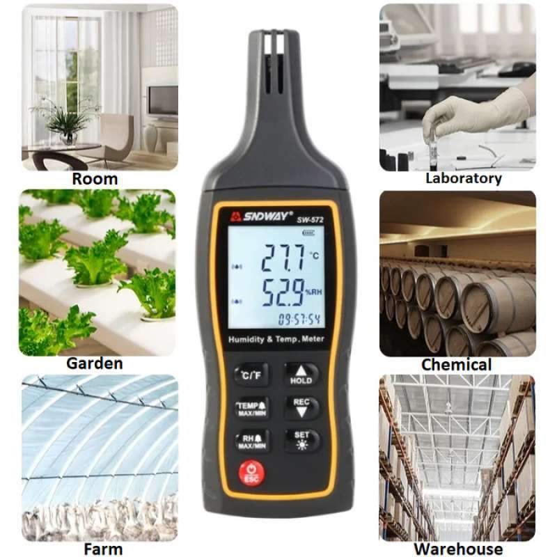 Promo HYGROMETER THERMOMETER HIGROMETER DIGITAL SNDWAY SW 572 ...
