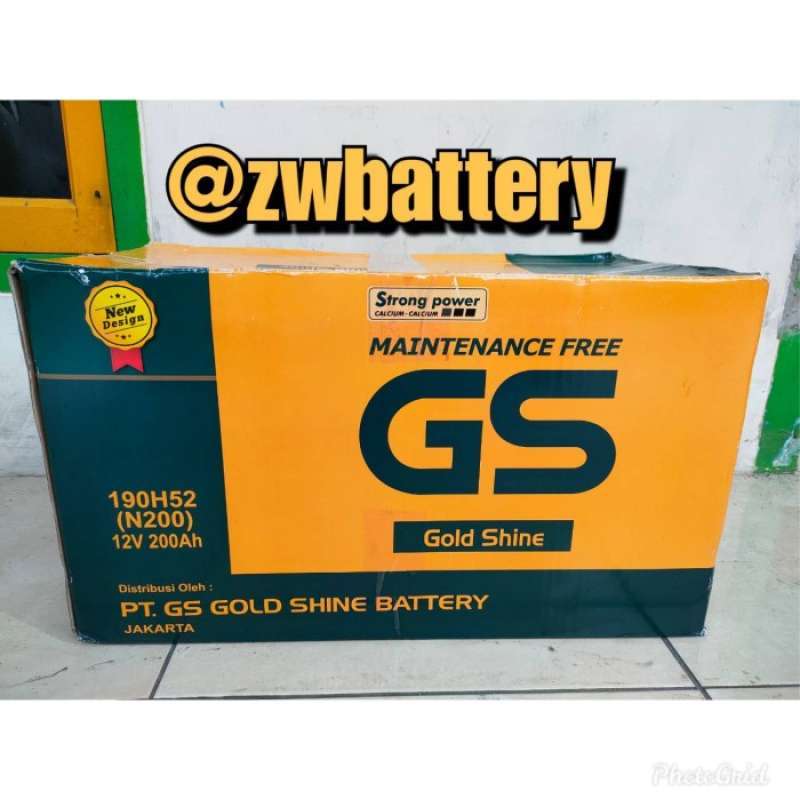 Promo AKI N200 GS MF AKI MOBIL DAN GENSET AKI KERING 12 VOLT 200 AMPERE