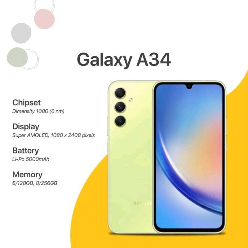 Jual Samsung Galaxy A34 5G - 8/256 di Seller Mi&Cent.authenthicstuff ...