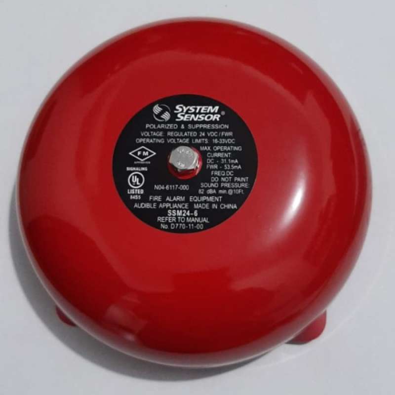 Promo SYSTEM SENSOR FIRE ALARM BELL NOTIFIER SSM246 ALARM KEBAKARAN