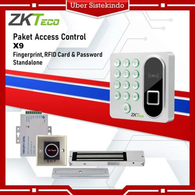 Promo Paket Access Door Zkteco X9 Fingerprint Rfid Access Control ...