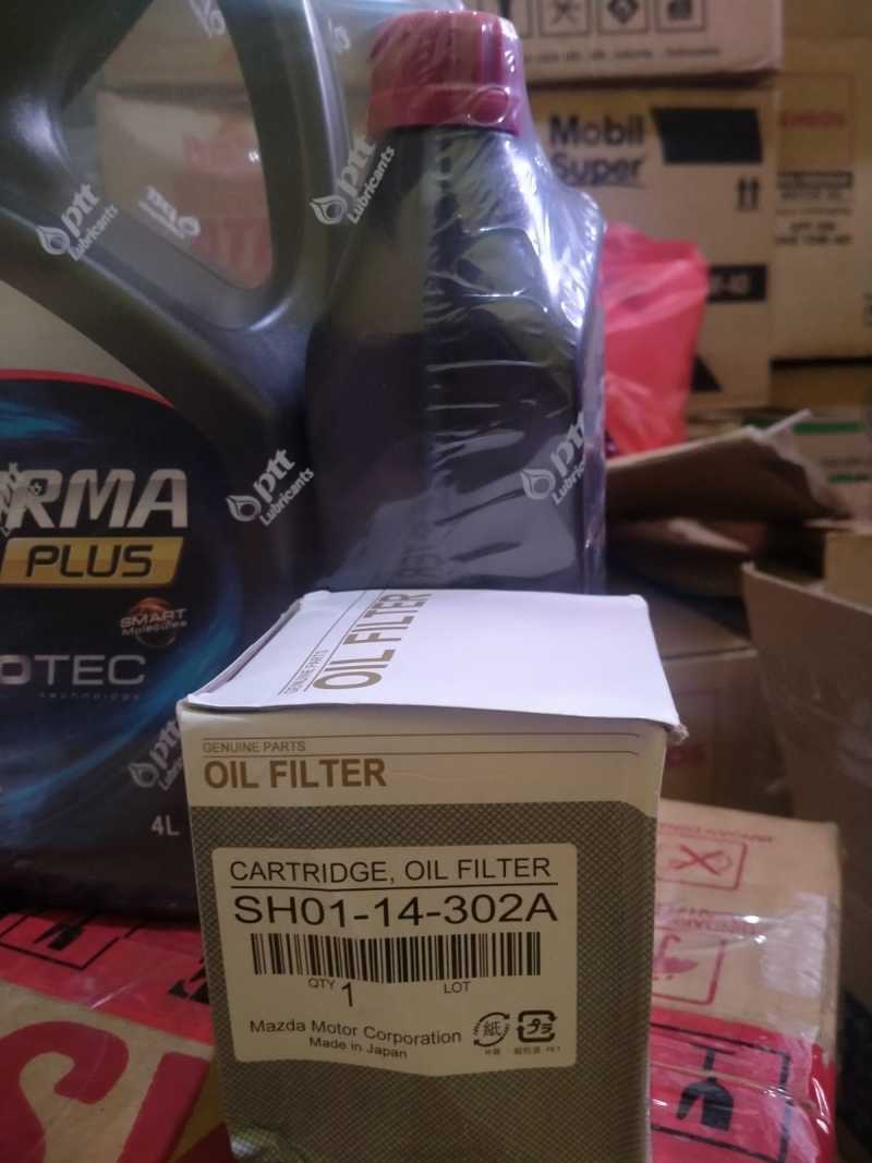 Jual oli PTT 5 Liter 5W30 + filter oli Mazda Biante NSA, CX7, 8