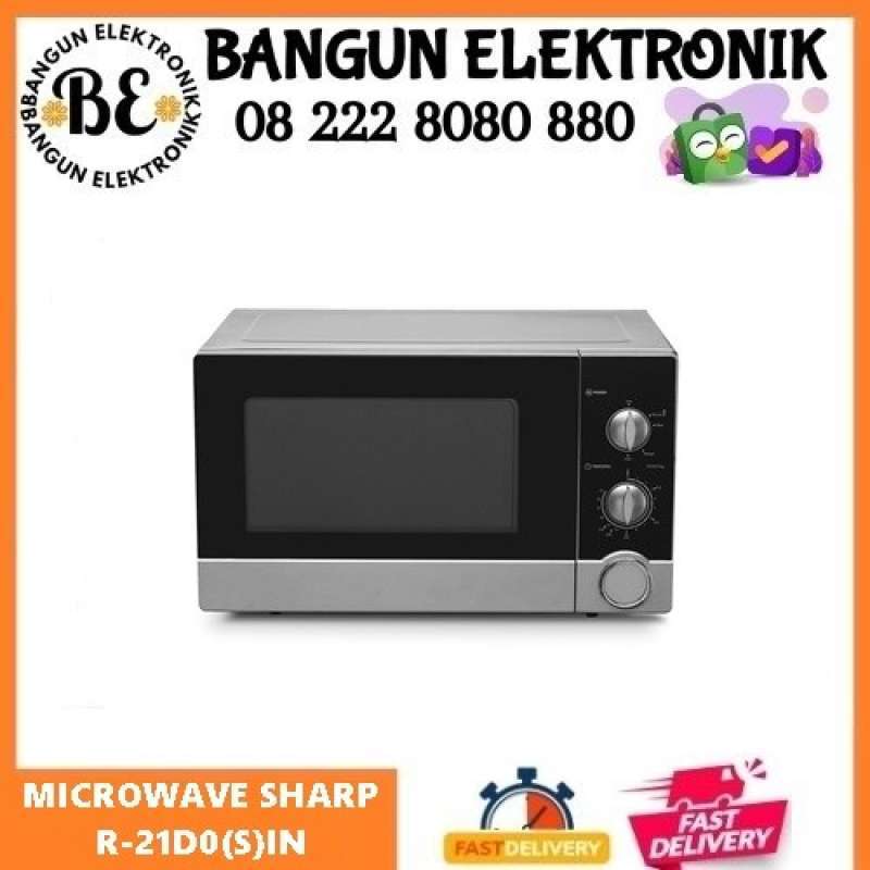 Promo Sharp R21D0(S)IN Straight Microwave Oven 23 Liter 450 WATT R21D0