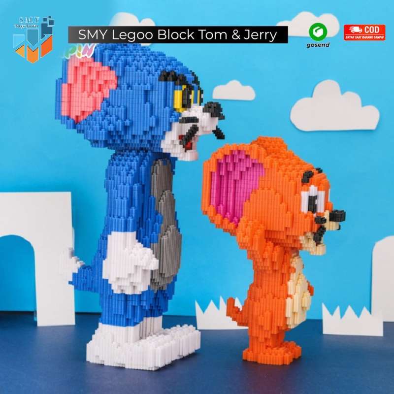 Jerry Block Promo SMY Nano Block Tom & Jerry 8682-83 - Bricks Education Nano Block ...