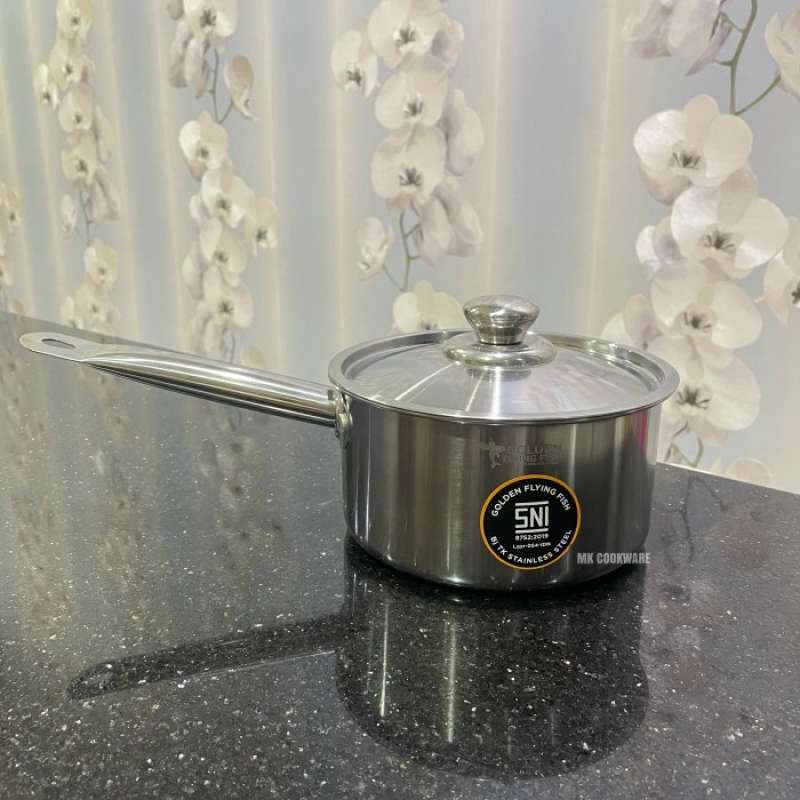 Promo New Golden Flying Fish - Sauce Pan 18cm - Panci Stainless Steel ...