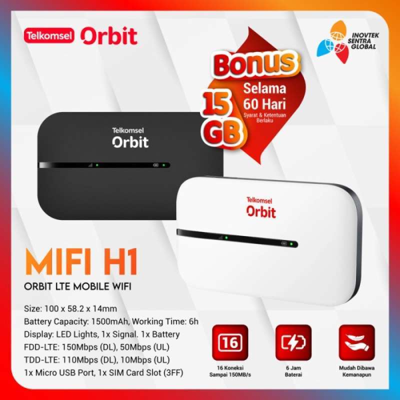 Jual Modem Mifi H1 Original Murah - Harga Diskon Juni 2024 | Blibli
