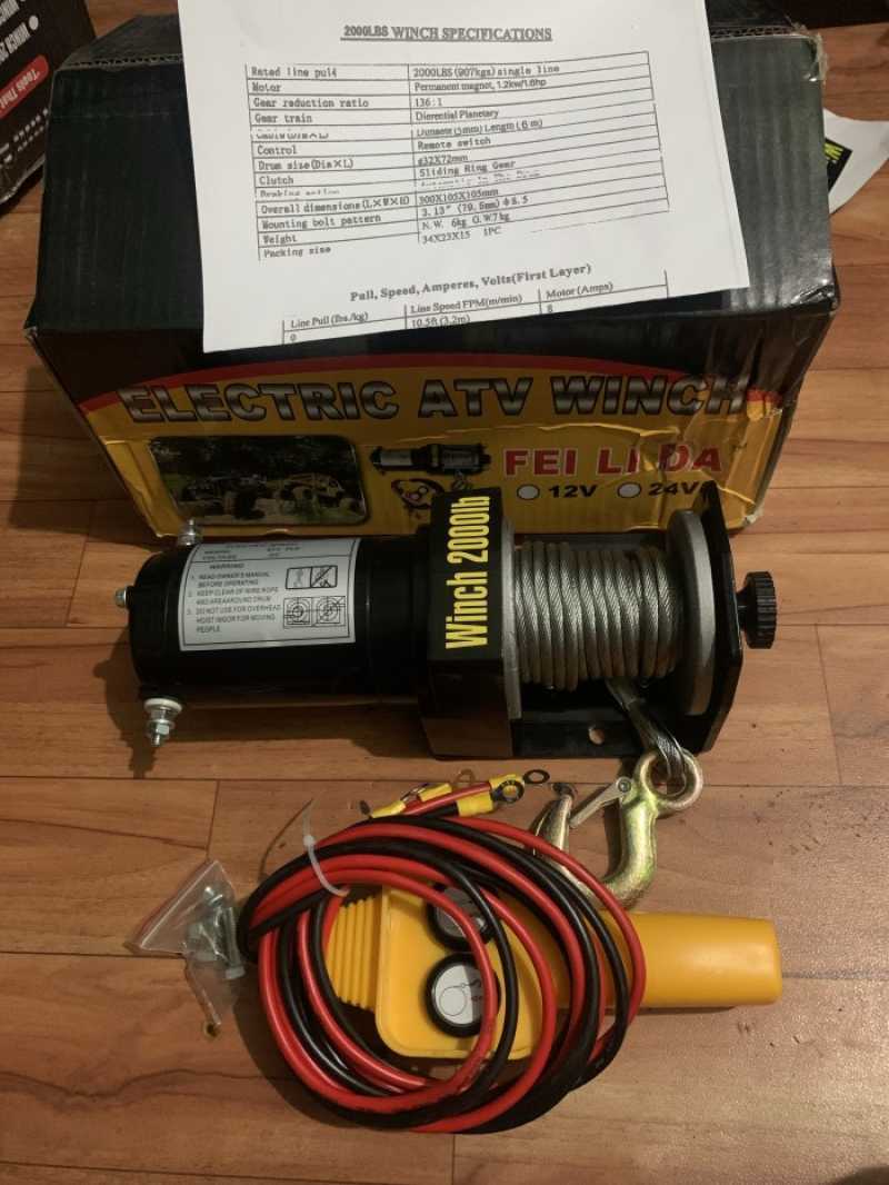 Promo winch atv hoist 2000lbs Diskon 9 di Seller Kutana Store Wijaya