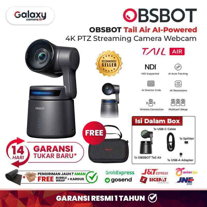 Streaming Bundle Kit OBSBOT Tail Air 4K PTZ Streaming Camera