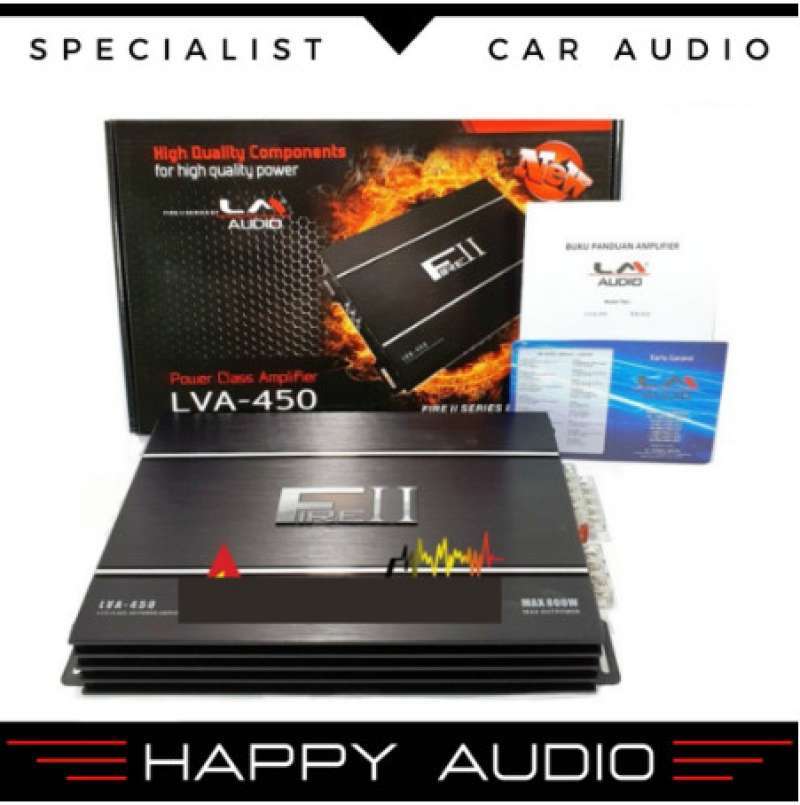 Promo POWER AMPLIFIER FIRE 2 LVA-450 4 CHANNEL LM AUDIO BERGARANSI ...