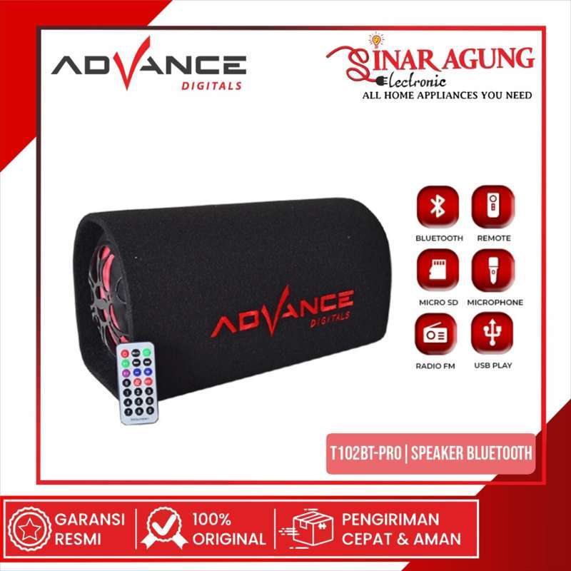 ADVANCE Bluetooth USB untuk Speaker dengan Super Bass dan Ukuran Kompak untuk Penggunaan Keluarga, Mendukung Karaoke dengan Mic Wireless dan Desain Portabel