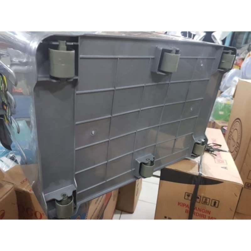 Promo Khusus Gojek! Container Box Real Cb 90 Liter Kontainer - Gray ...