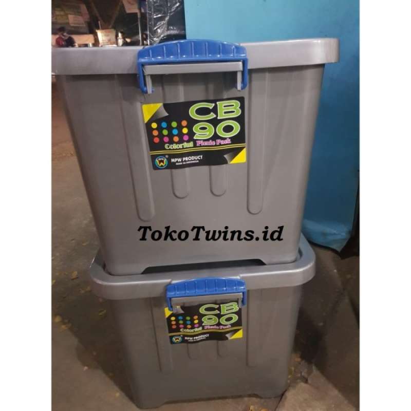 Promo Khusus Gojek! Container Box Real Cb 90 Liter Kontainer - Gray ...