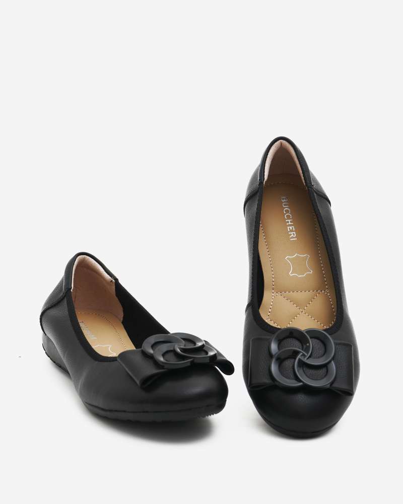 Buccheri Vivienne Flats Women Black
