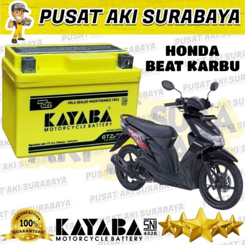 Promo ORIGINAL AKI KERING MOTOR ACCU KAYABA GTZ5S HONDA BEAT KARBU
