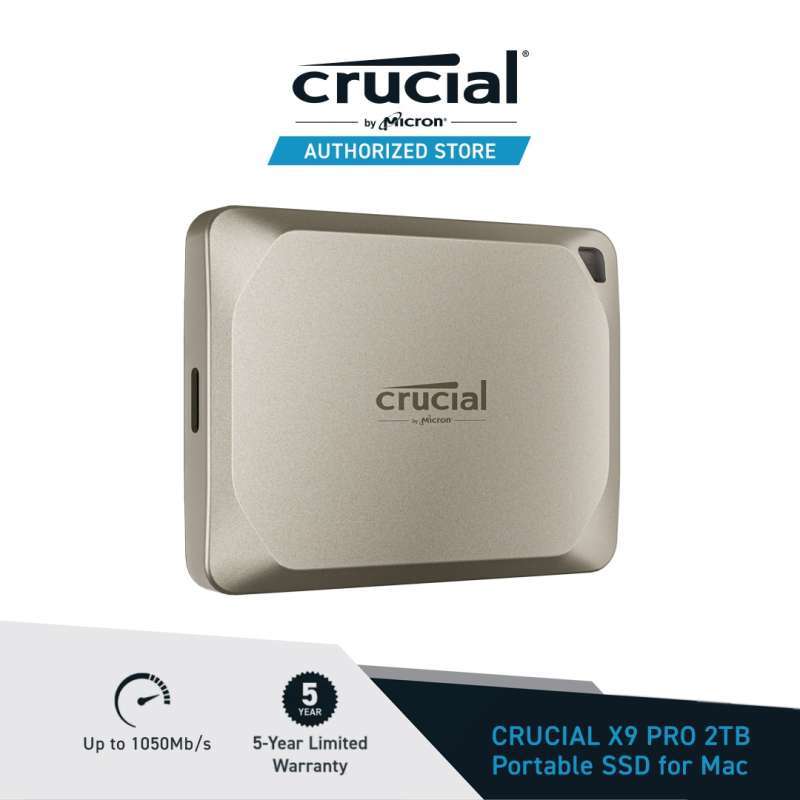 Jual Crucial Ssd External X9 Pro For Mac 2tb Portable Ssd For