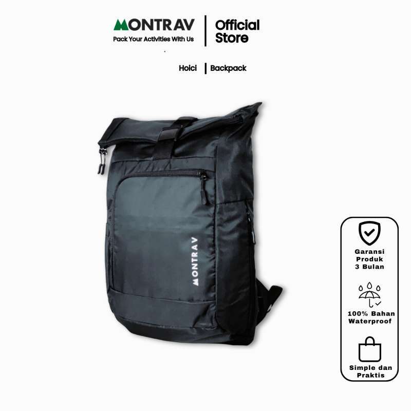 MONTRAV Hioci Tas Ransel Punggung Pria Wanita Daily Backpack 22 Liter