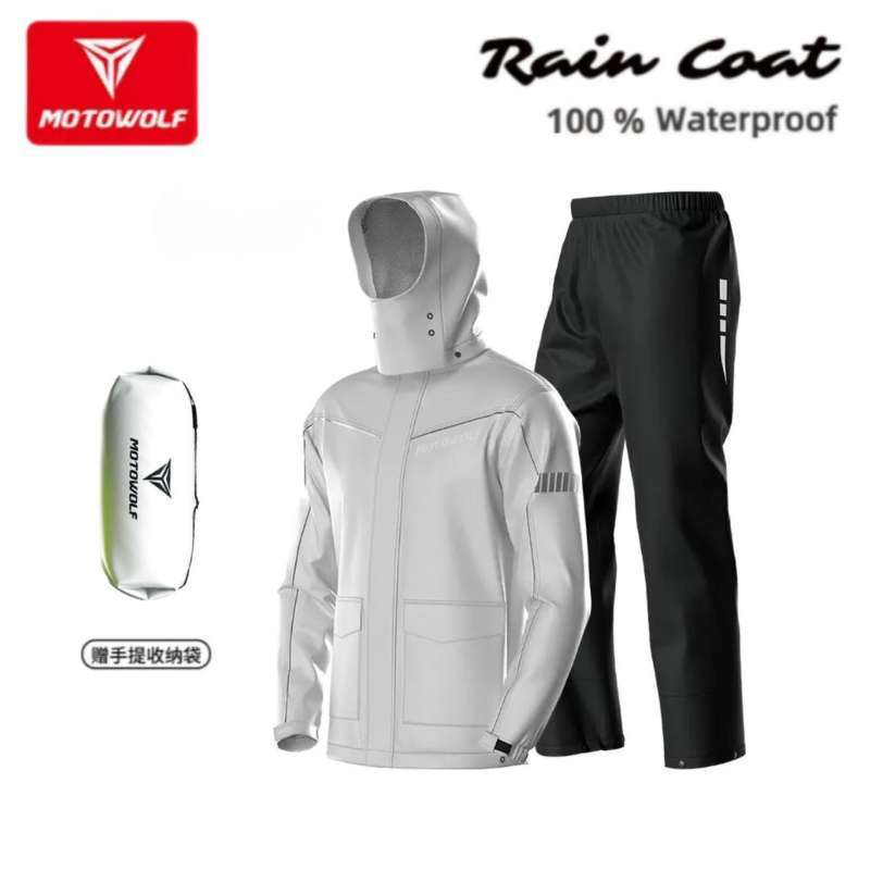 Jual Jas Hujan Mantel Motowolf Raincoat Waterproof Original