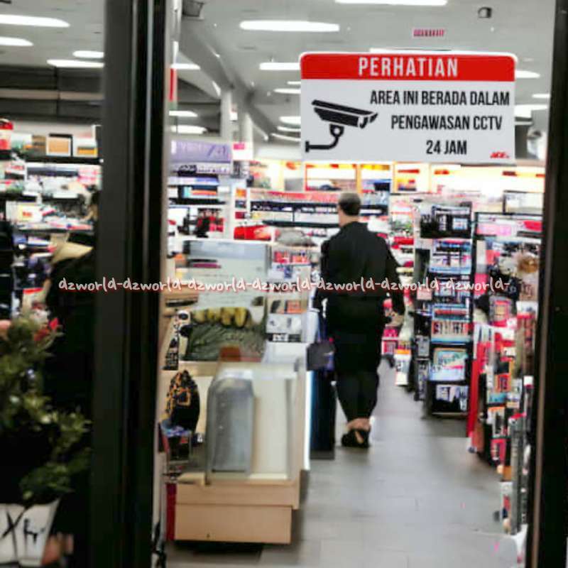 Jual Krisbow Sticker 20cm Anodized Acrilic Area Ini Berada Pengawasan ...