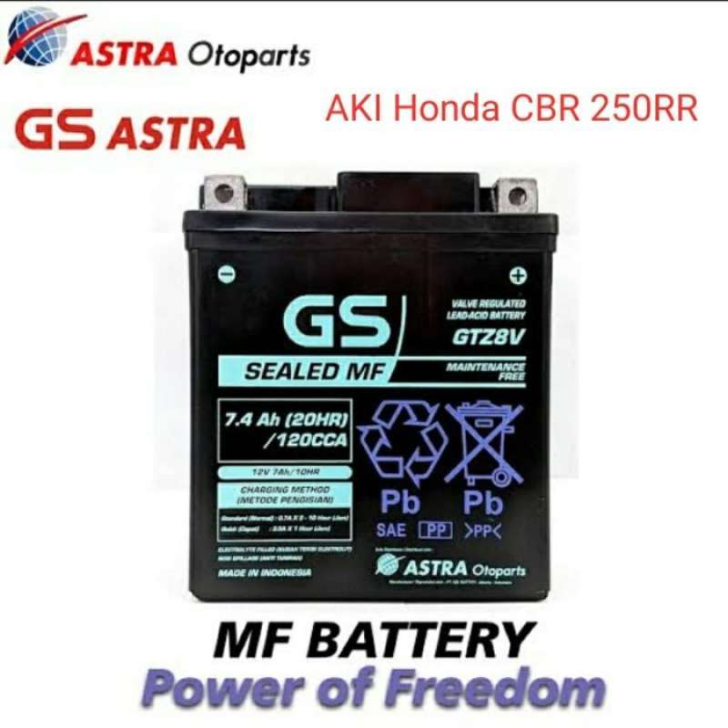 Promo Aki Gs Gtz8v For Honda Cbr 250rr Diskon 33% Di Seller Toko Imang
