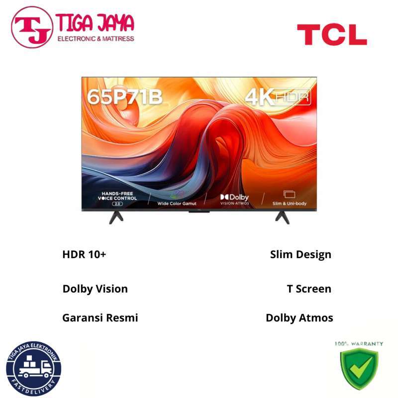 Jual Tcl 65p71b Google Tv 65 Inch 4k Uhd Tcl 2024 Series / 65p71b