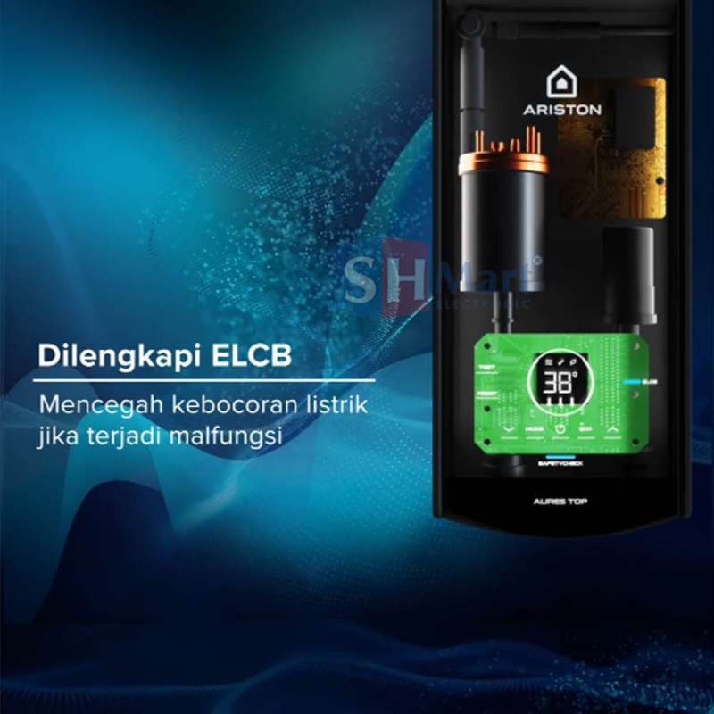 WATER HEATER ARISTON INSTAN AURES TOP PEMANAS AIR LISTRIK GARANSI RESMI