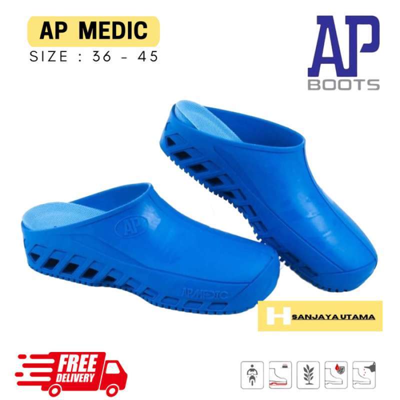 Promo Sepatu Ap Medic Medis / Sepatu Alkes / Sepatu Operasi (biru