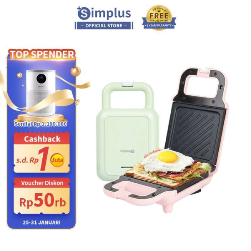 Promo Simplus Sandwich Maker Low Watt Pemanggang Roti Toaster Diskon 12 Di Seller Sentral Beli