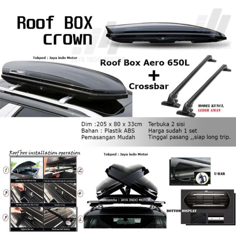 Harga Roof Box Slim 650 L Terbaru Spesifikasi Kredit Oktober 2024
