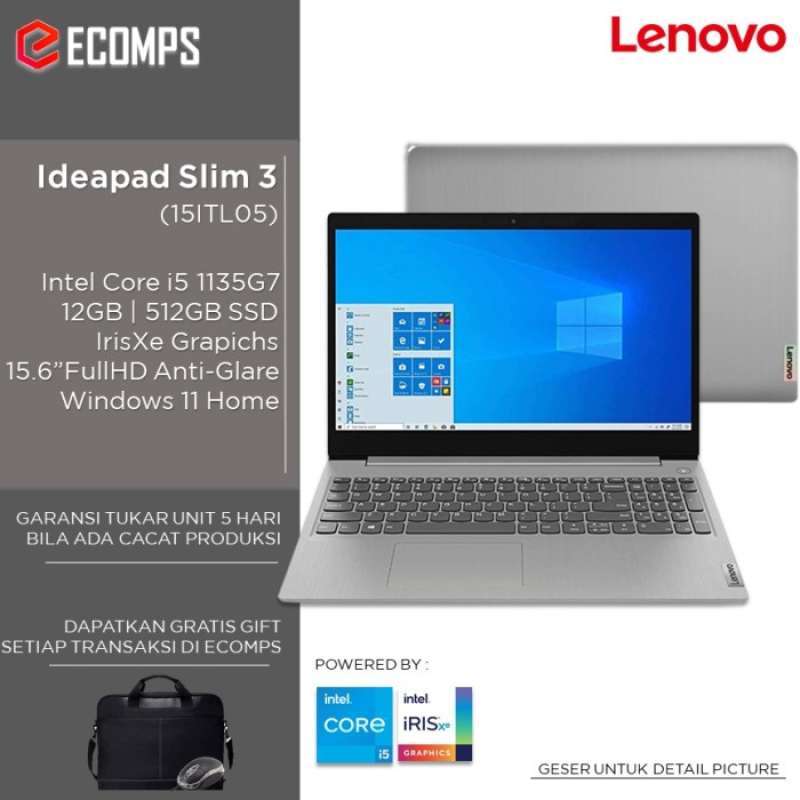 Écran LCD 15,6" Full HD IPS Pour Lenovo IdeaPad 3-15ITL05 - Remplacement Neuf