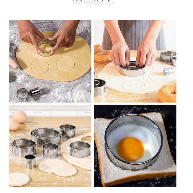 Ring cutter Stainless alat cetak mousse,cake,cookies cutter, cetakan kue