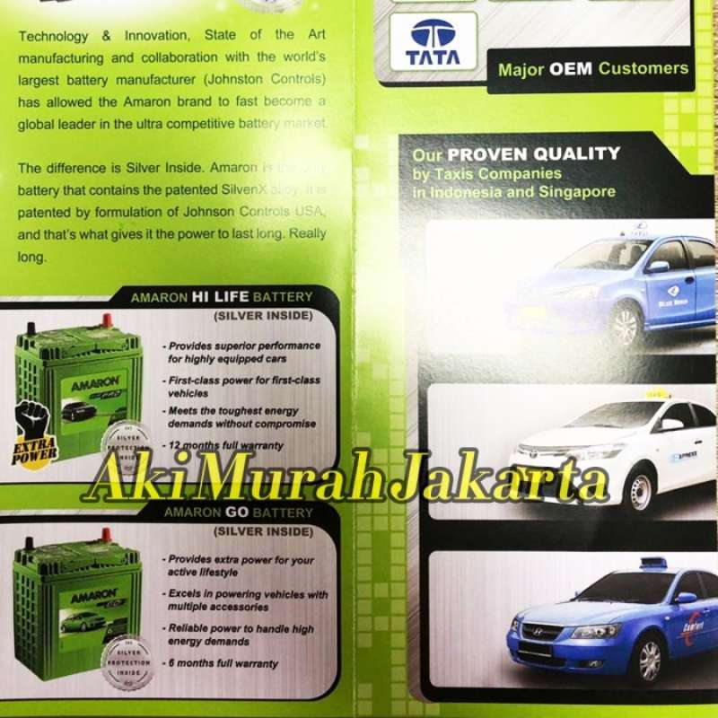 Promo Aki Mobil Karimun Ns40zl / 42b20l Amaron Hi-life 12v / 35ah