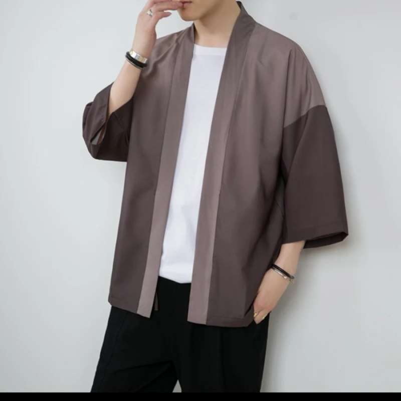 Kimono cardigan pria discount