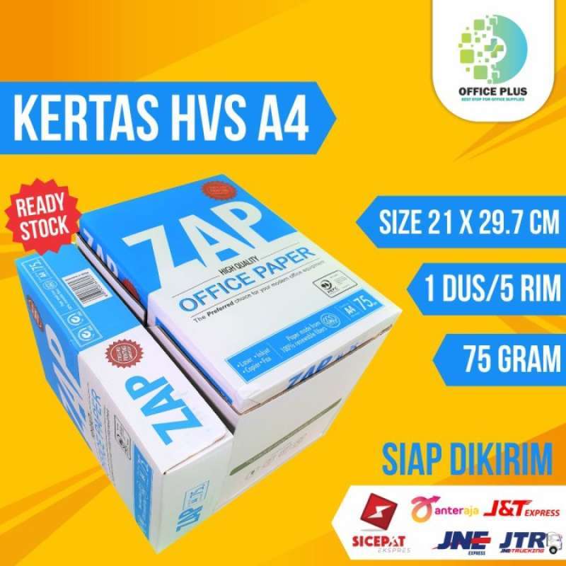Promo Kertas Hvs A4 75gr / Kertas Murah A4 / Kertas A4 - (zap 1 Dus/5