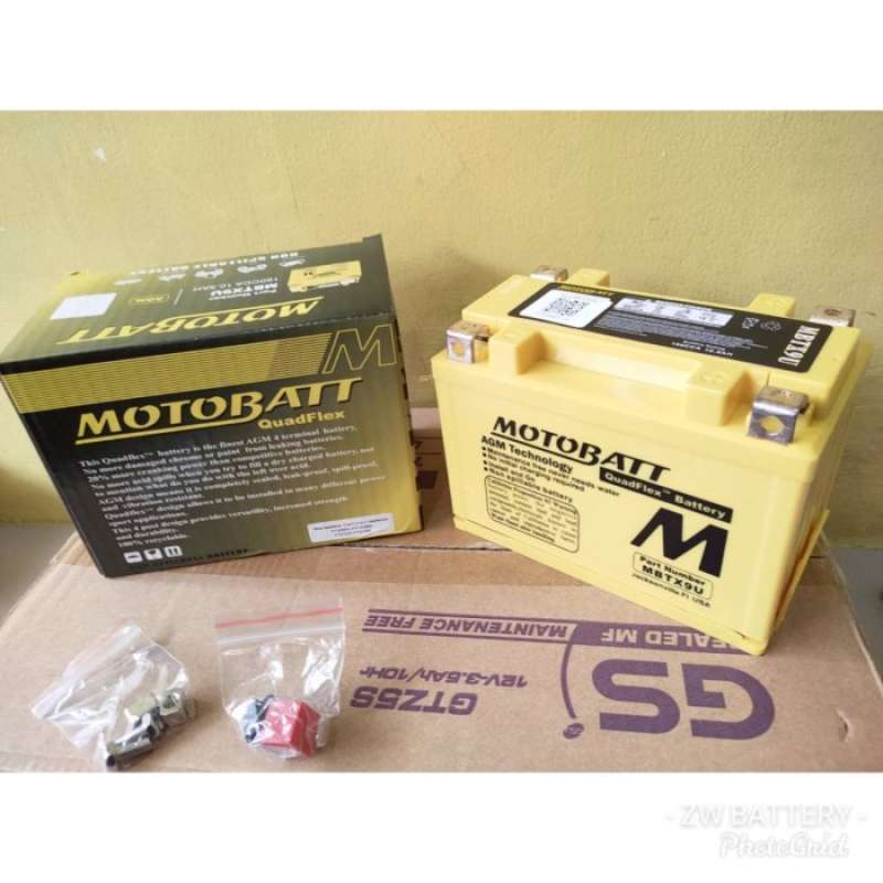 Promo Aki Motor Kawasaki Ninja 250 Fi Mbtx9u / Ytx9 Motobatt 10.5 Ah