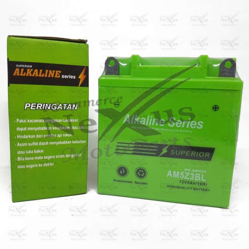Promo Aki Motor Alkaline Am5z3bl Gm5z Ym5z / 12v 5a Jupiter Vega Mio