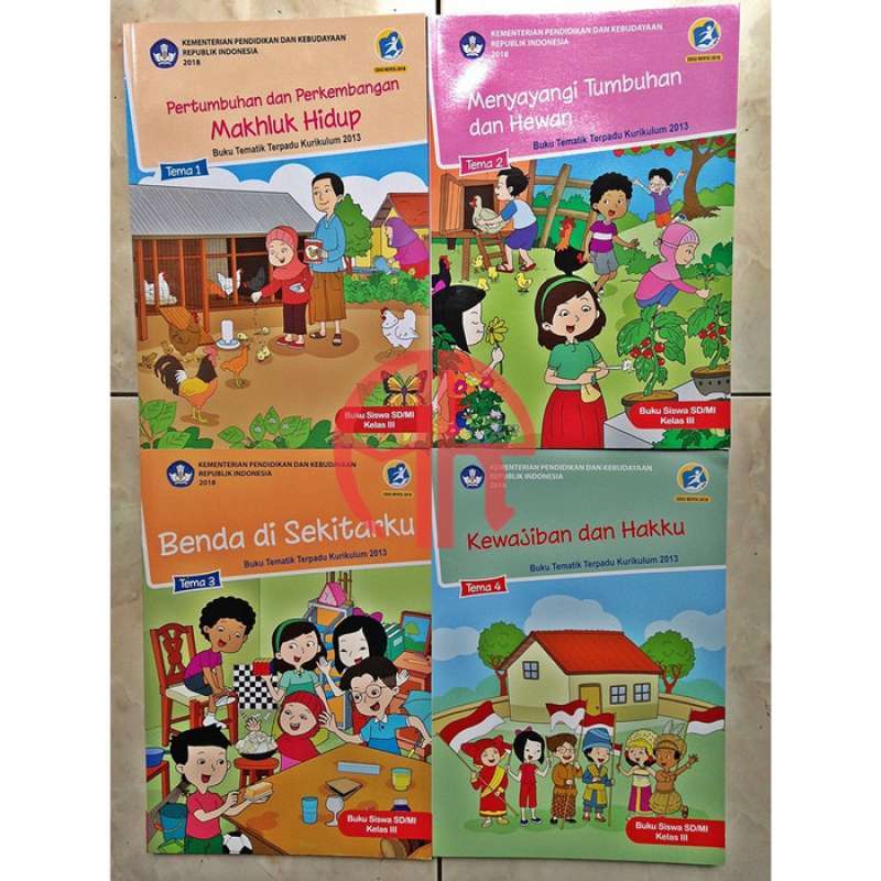 Promo .:: Paket 8 Buku Tematik Kelas 3 Sd & Mi ::. Tema 1 S/d 8 Revisi ...
