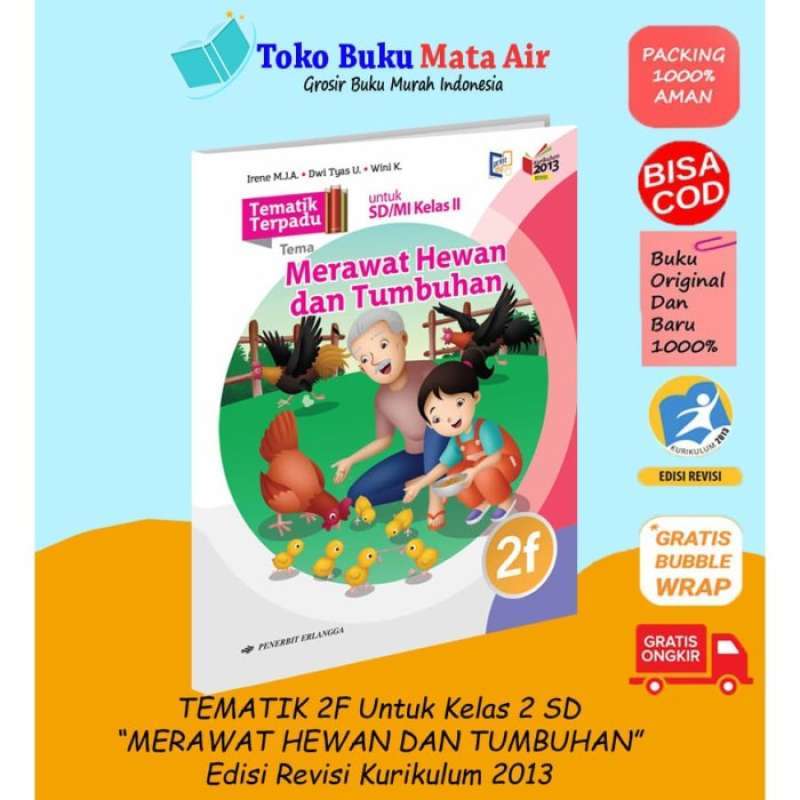 Promo Tematik Terpadu 2f Merawat Hewan Dan Tumbuhah Sd/mi Kelas Ii ...