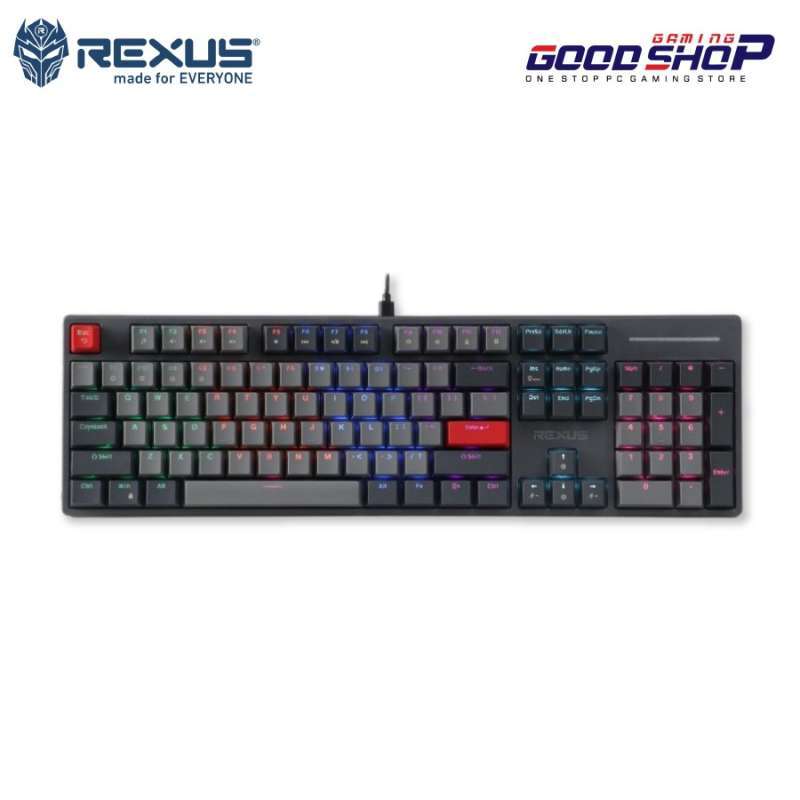 Rexus Knight Promo Rexus Heroic Kx5 / Kx-5 / Kx 5 Gaming Keyboard - Grey Black, Red ...