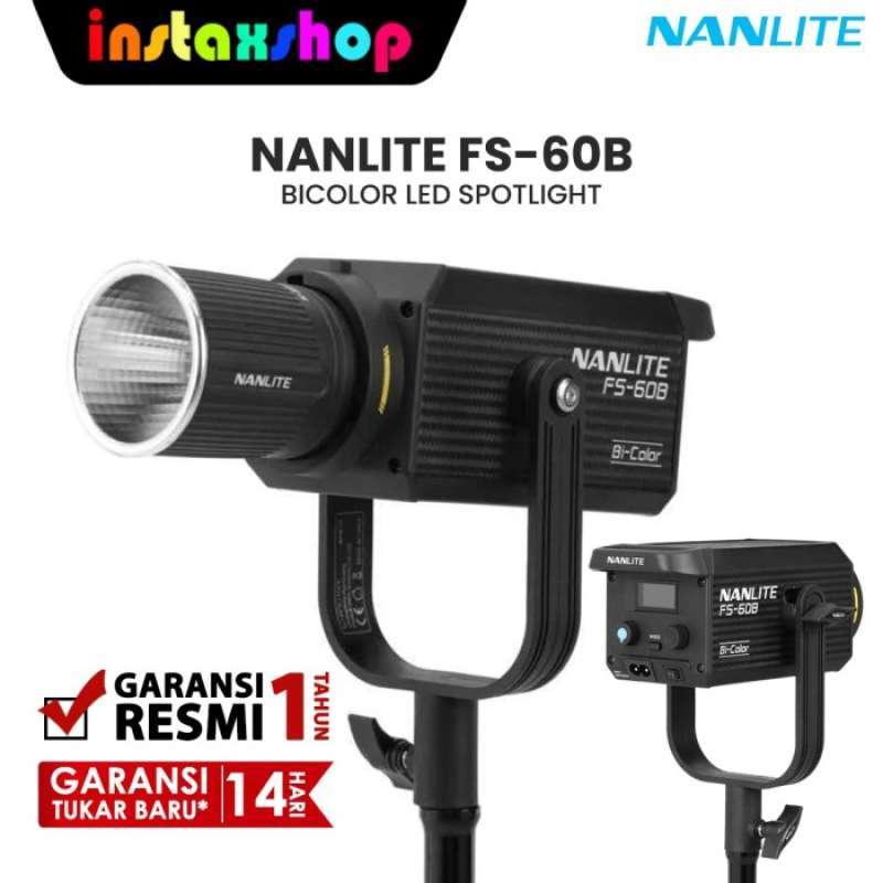 NANLITE FS-60B LED Spot – Zweifarbig, 70 W, 2700K–6500K, Mit 12 Effekten | Kompakt & Leistungsstark Für Video & Foto
