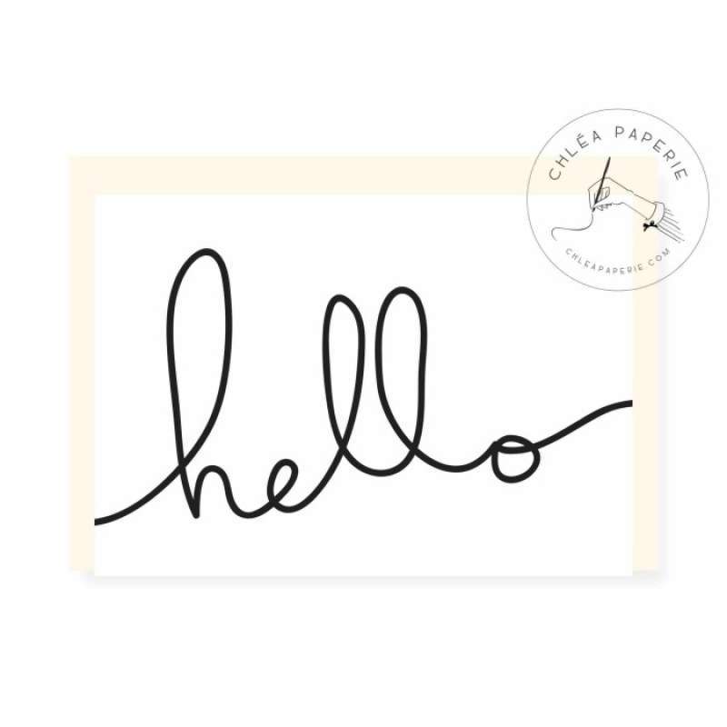 Promo Greeting Card / Everyday / Hello Handwritten / Kartu Ucapan ...
