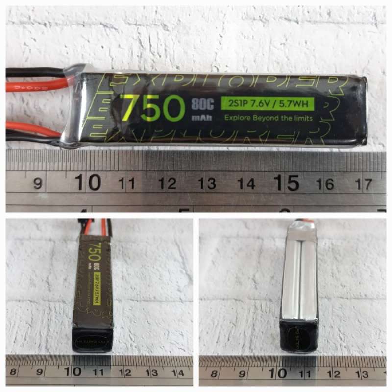 Jual Flywoo Flylens 75 85 750mah Hv 2s 80c Explorer Lipo Battery Xt30 ...