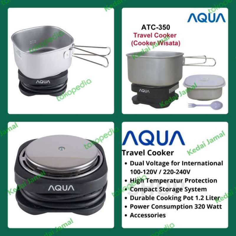Promo Rice Cooker Traveler Dual Voltage Aqua Diskon 33% Di Seller ...