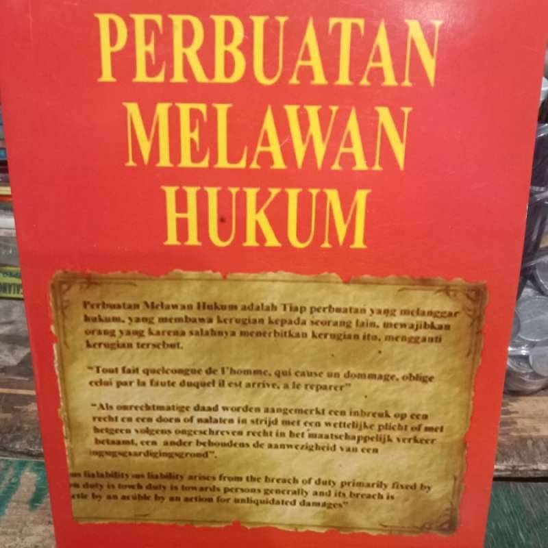 Melawan Jual Perbuatan Melawan Hukum By Rosa Agustina Di Seller Noelle ...