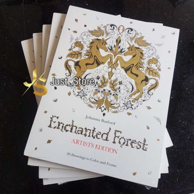 Jual Adult Colouring Book - Enchanted Forest Artist Edition-johanna