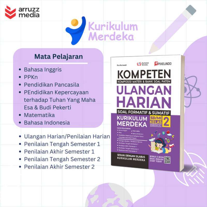 Jual Buku Ulangan Harian Kurikulum Merdeka Kelas 1, 2, 3, 4, 5 & 6 Sd ...