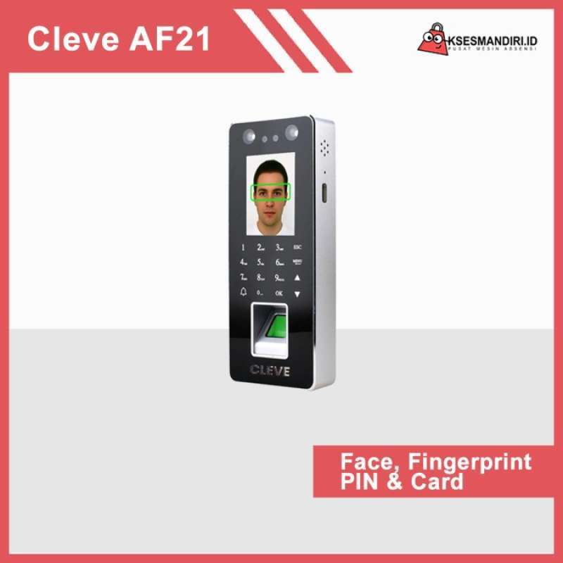 Promo Mesin Absensi Fingerprint Wajah Dan Akses Door Cleve Af21 Diskon ...