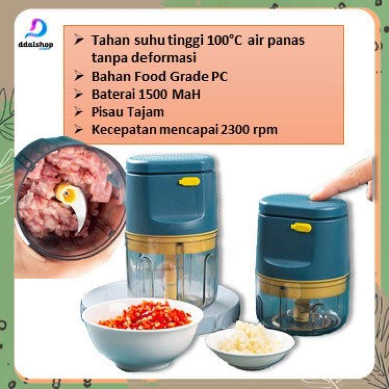 Promo Sale Blender Portable Usb Mini Chopper Penggiling Daging Bumbu 3 ...