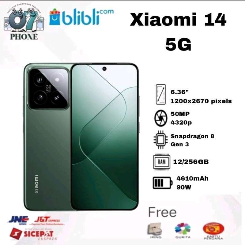 Xiaomi 14 Jade Green 12GB RAM 512GB ROM（XIAOMI 14 5G RAM 12