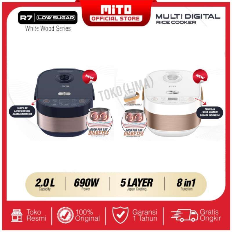Promo Rice Cooker Mito R7 Glow 8 In 1 Magic Com Mito R7 8 Fungsi Mito